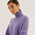 Autumn Purple Women&#39;s Loose Fashion Knitted Top